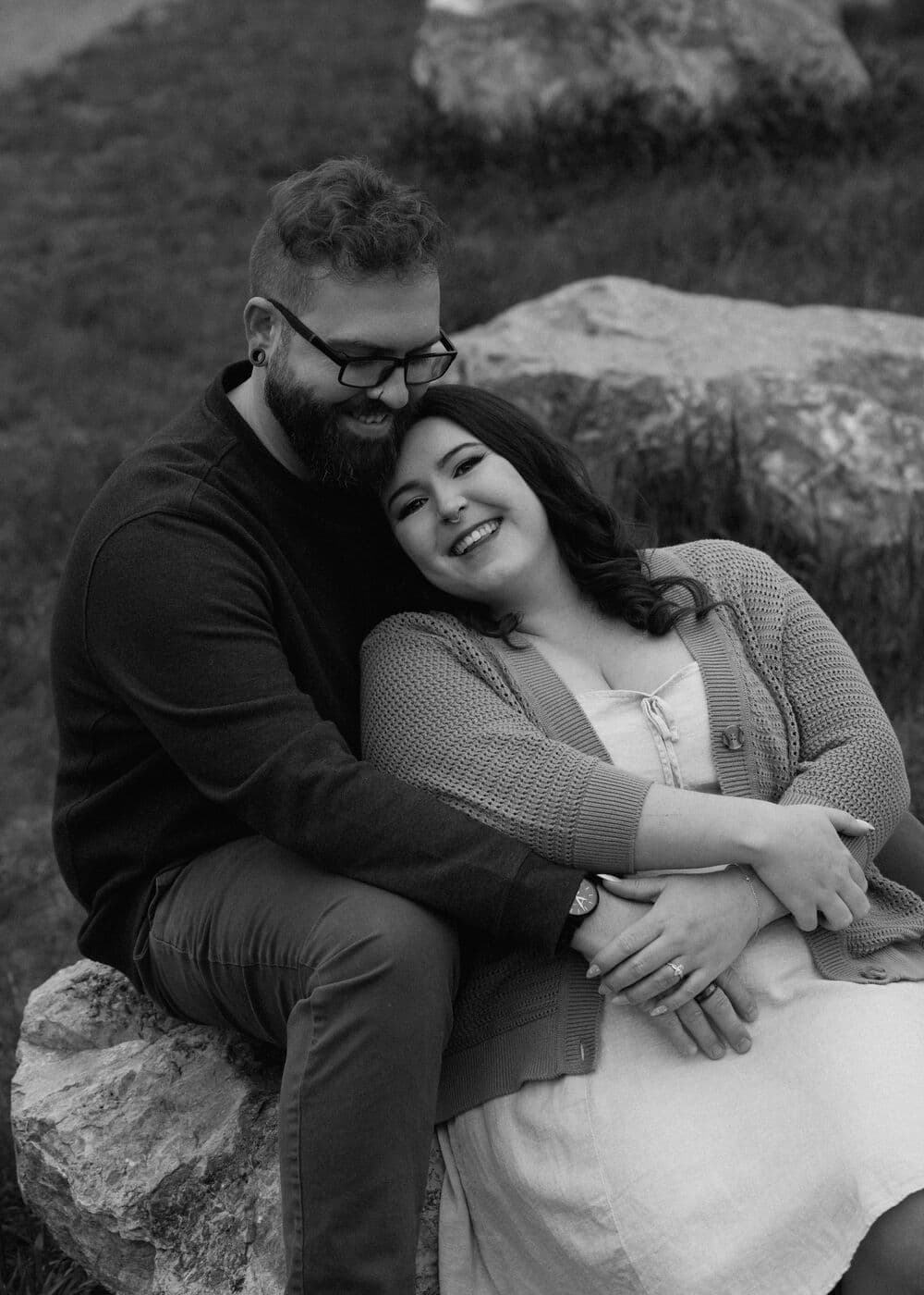 Engagement photo of Olivia and Justin