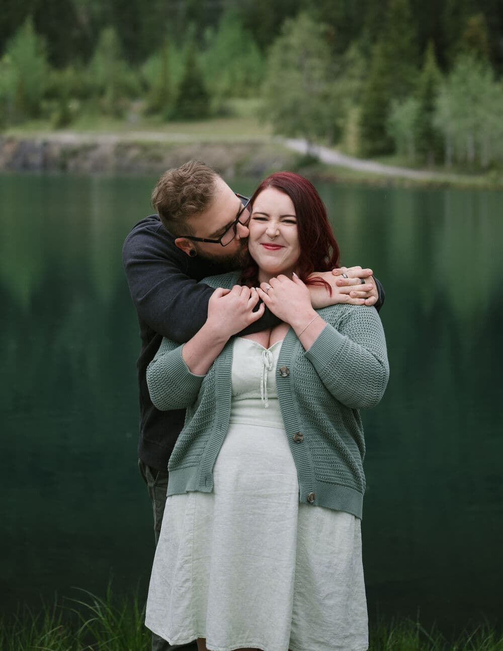 Engagement photo of Olivia and Justin