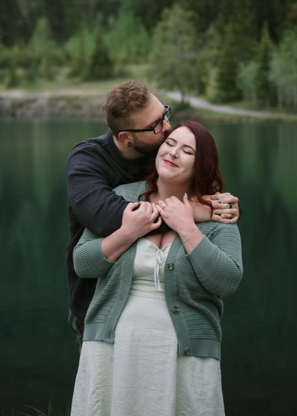 Engagement photo of Olivia and Justin