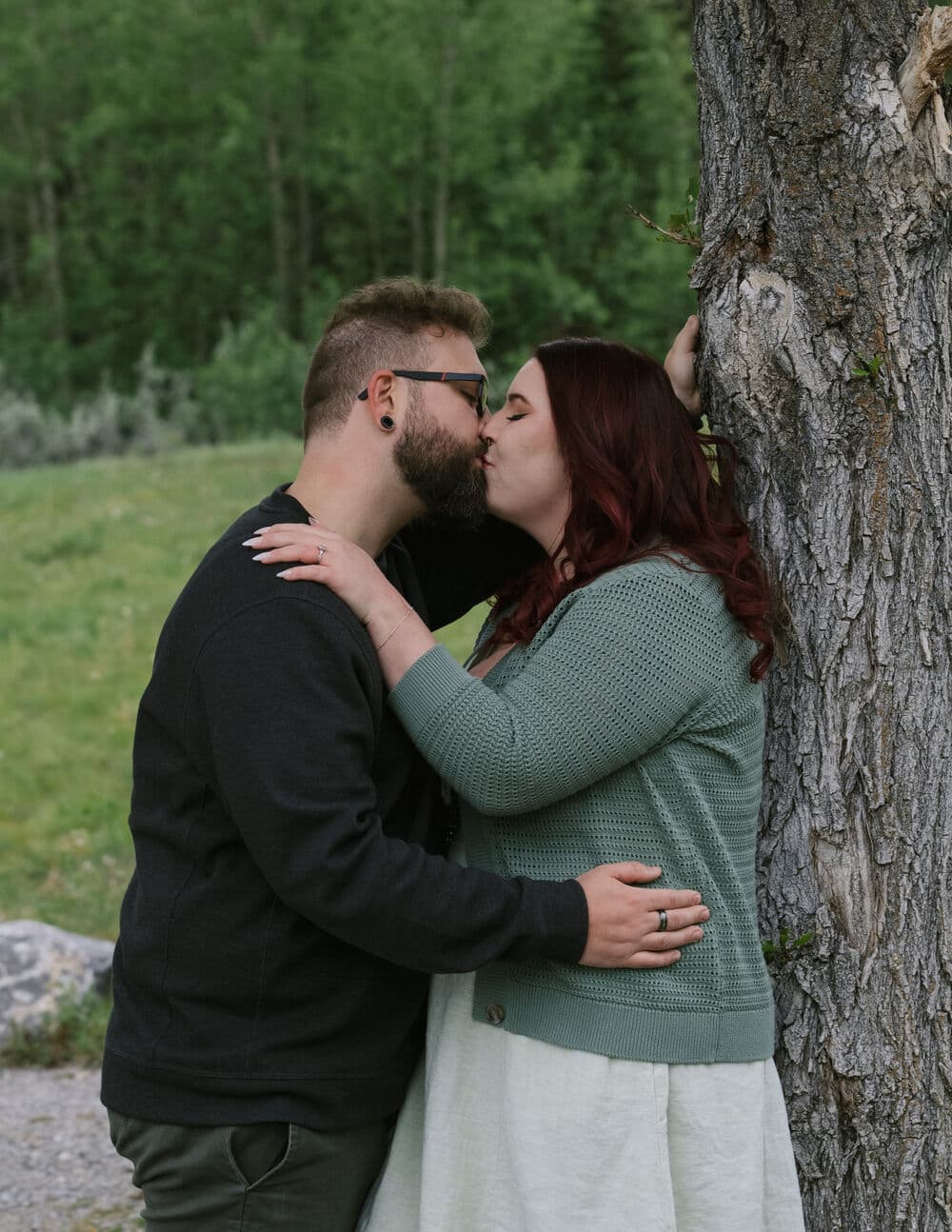 Engagement photo of Olivia and Justin
